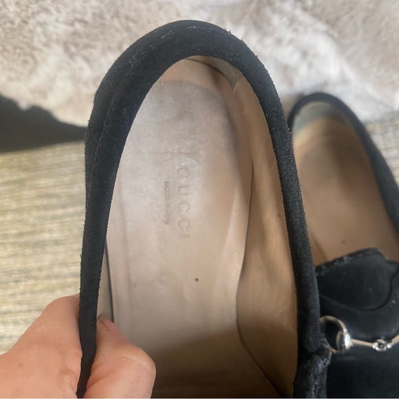 Gucci Suede Horsebit Loafers - Picture 6 of 16